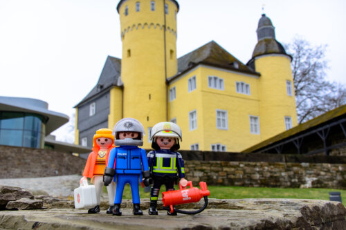 Wie schon 2019 wird Oliver Schaffer zur Handball-Sonderausstellung auf Schloss Homburg eine PLAYMOBIL-Szene gestalten. (Foto: Oliver Kolken)  