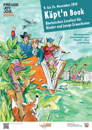 Plakat zu Käpt'n Book 2019 (Foto/ Grafik: Juliane Steinbach, Küster + Steinbach)
