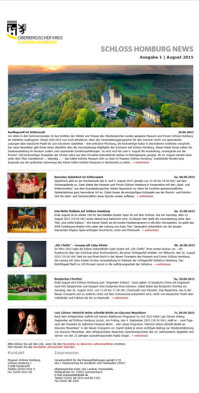 Erste Ausgabe des Newsletters 